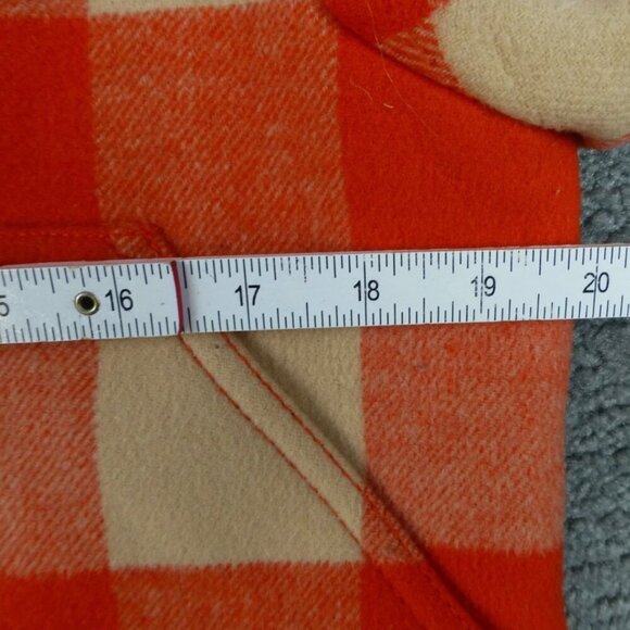 EUC J.Crew Collection Stadium Cloth Wool Buffalo Plaid Coat size 10 Women's - Picture 10 of 16